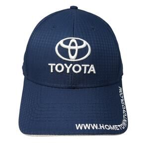Hometown Toyota Strapback Hat Blue One Size Embroidered Outdoor 6 Panel